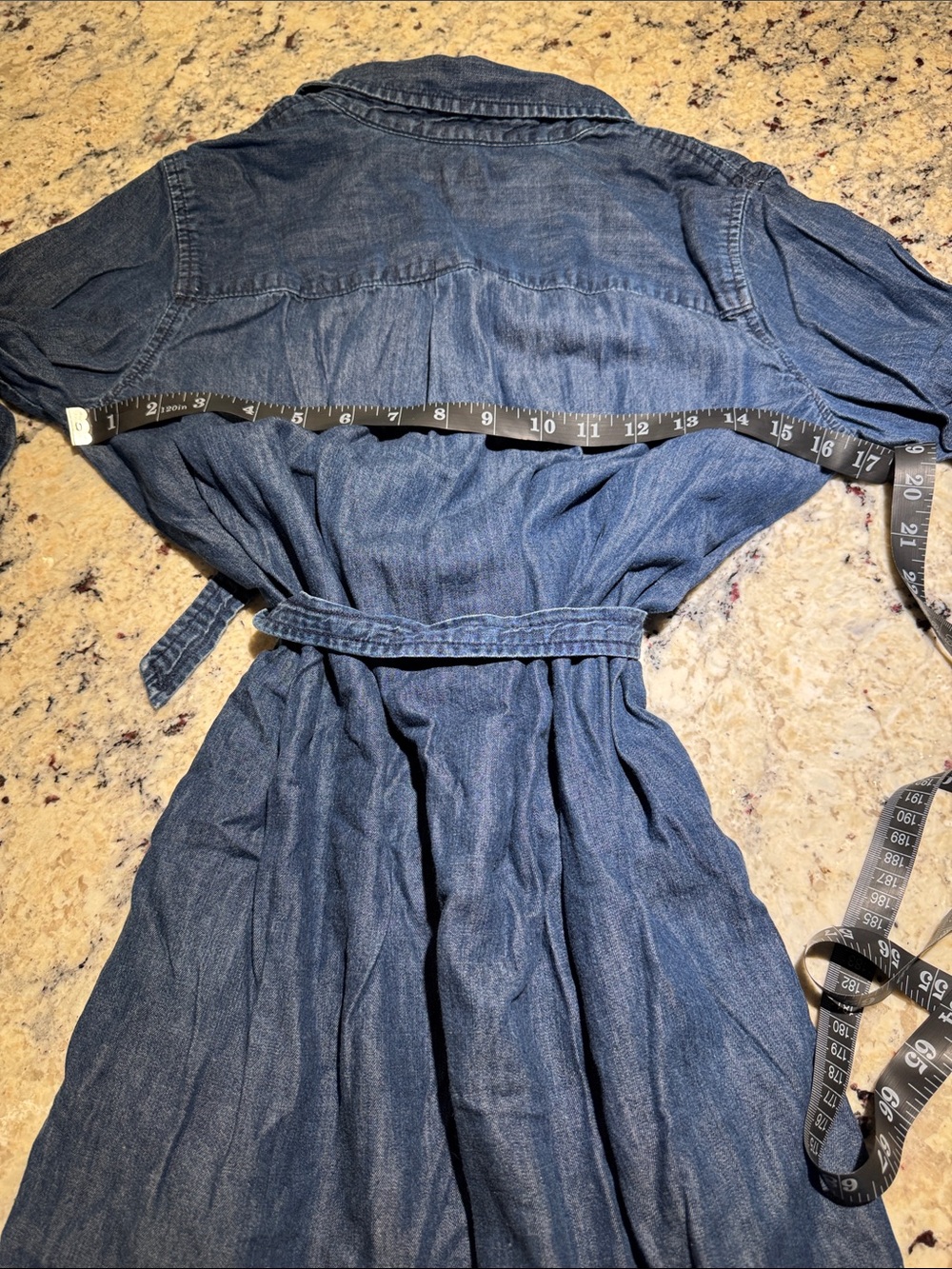 Banana Republic Denim Button-Up Shirt Dress in Blue - Picture 9 of 10